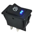 Interruptor basculante de luz antiniebla para coche de 12V 35A, interruptor de salpicadero LED de 4 pines